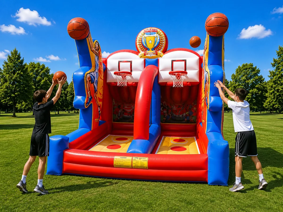 Jeu gonflable basket — visuel de présentation